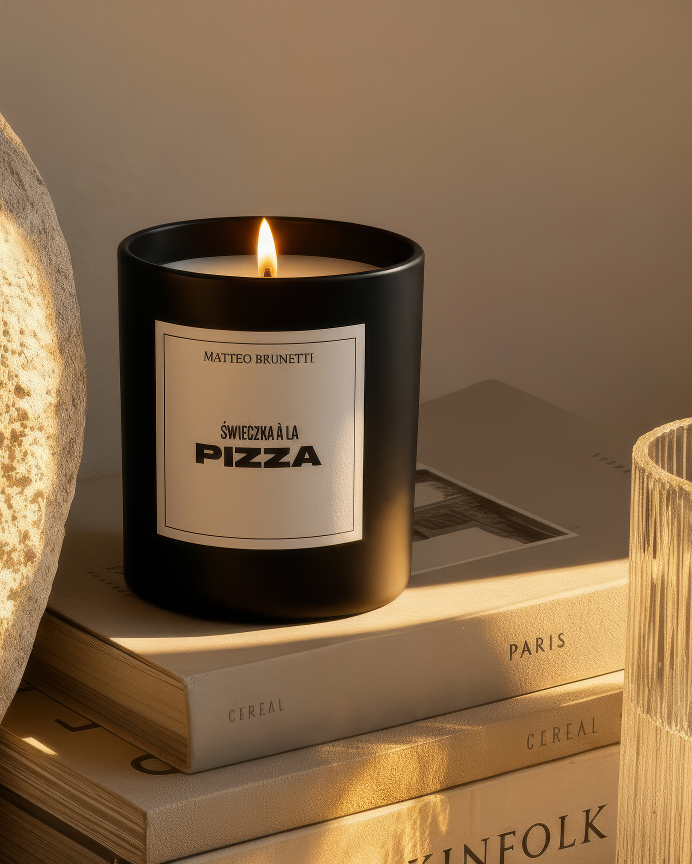 Świeca sojowa „A La Pizza”